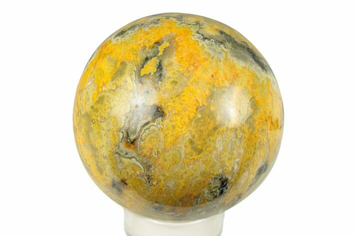 Polished Bumblebee Jasper Sphere - Indonesia #254755